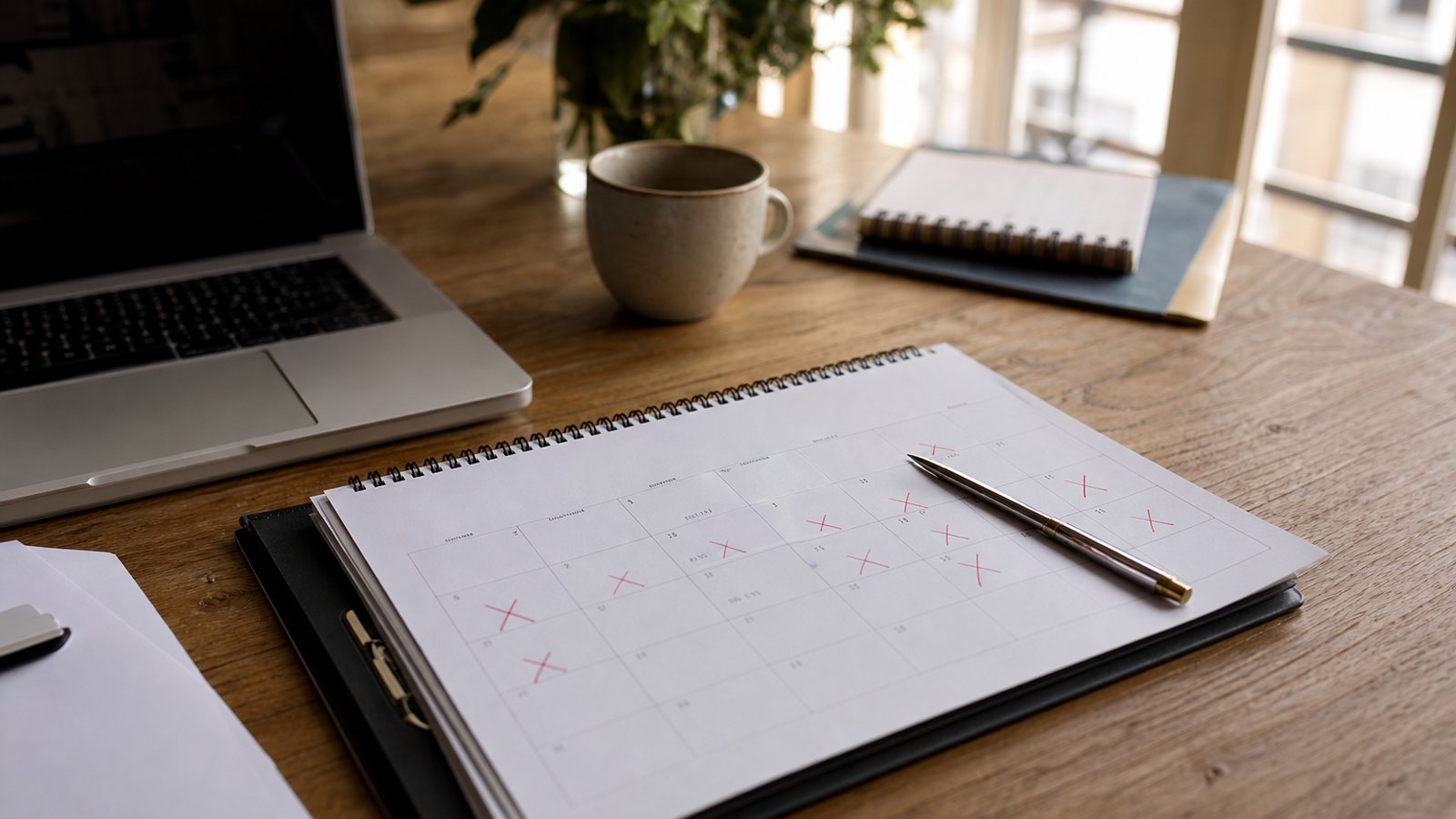 Wedding planner relisant le contrat d'un mariage annulé et ses conditions d'acompte
