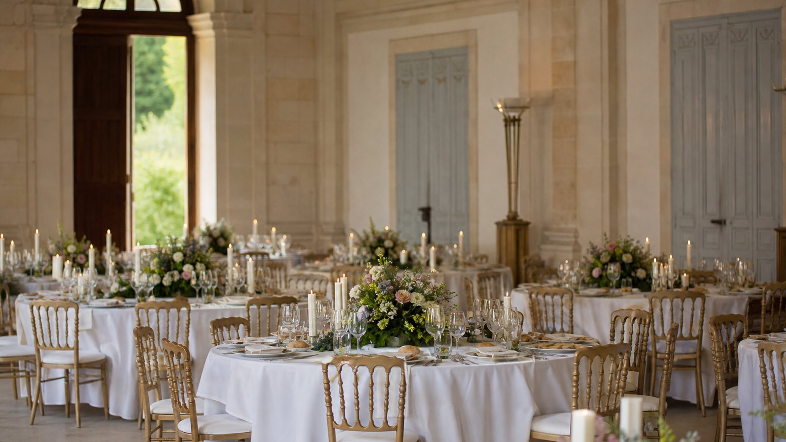 Salle de réception d'un mariage à réserver en priorité avant les autres prestataires